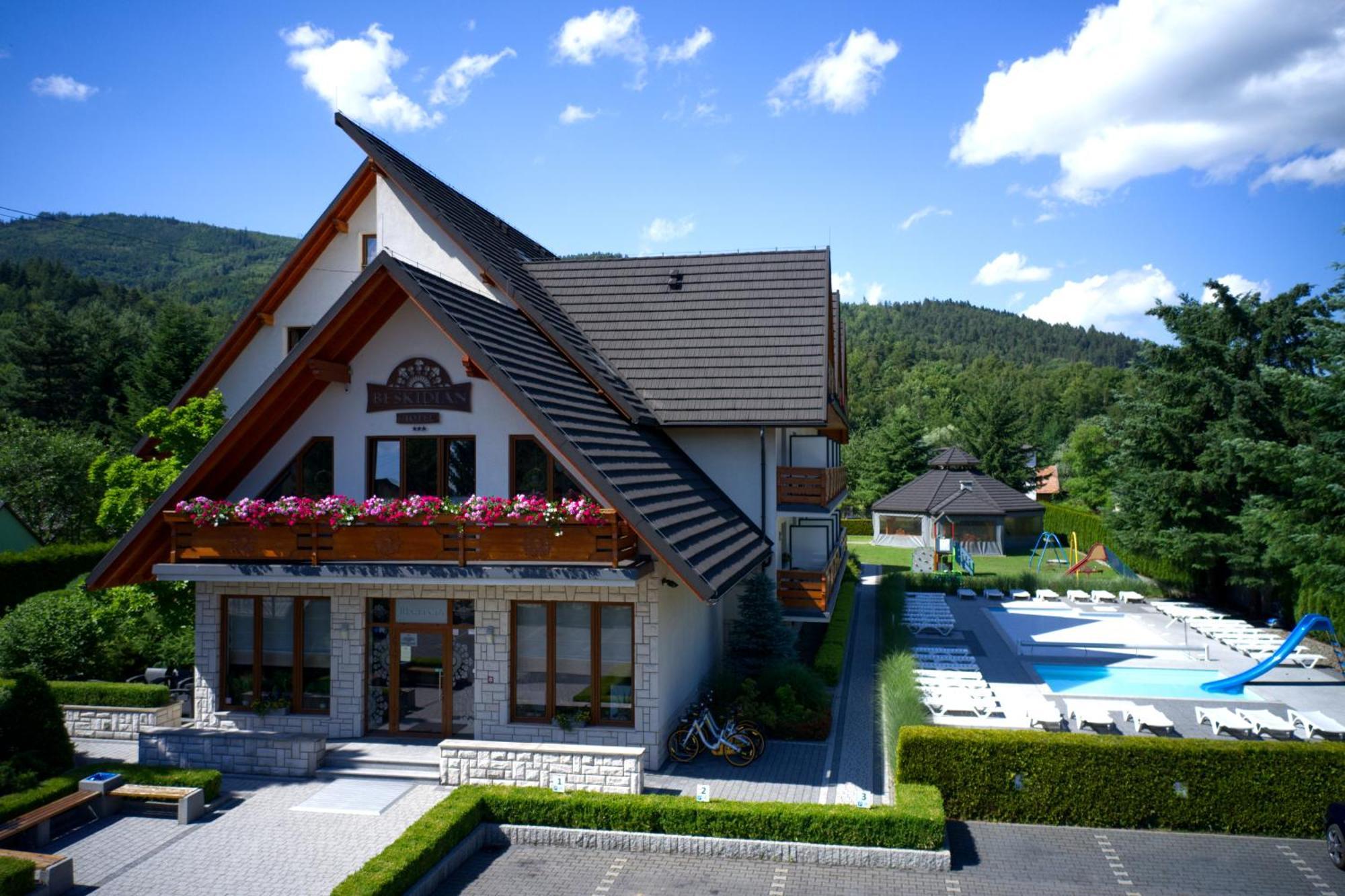 Hotel Beskidian Wegierska Gorka Buitenkant foto